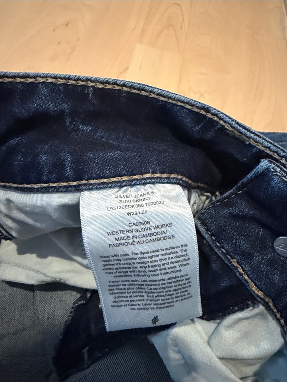 Silver Jeans Co. Suki Skinny Jeans Women’s W29 L29 Medium Wash Stretch Denim - Picture 4 of 8